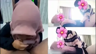 Binor Hijab Toge Kasih Servis Pijat Mulut Ganas